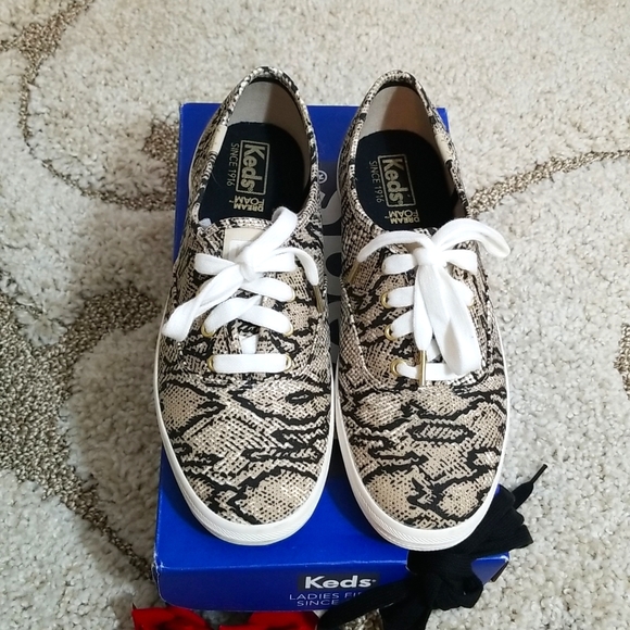 Keds Dream Foam snake cream/black sz 5.5 - Picture 2 of 8